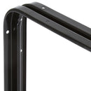 Soporte para repisa metal 25x30 cm negro