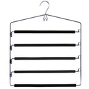 Colgador de ropa metal con 5 barras con espuma