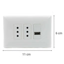 Enchufe 10 A Blanco