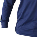Polera cool dry manga larga azul talla m