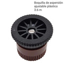 Boquilla de aspersion ajustable plastico 3,6 m