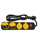 Alargador 4 Toma(S) 1.5 M Negro/Amarillo