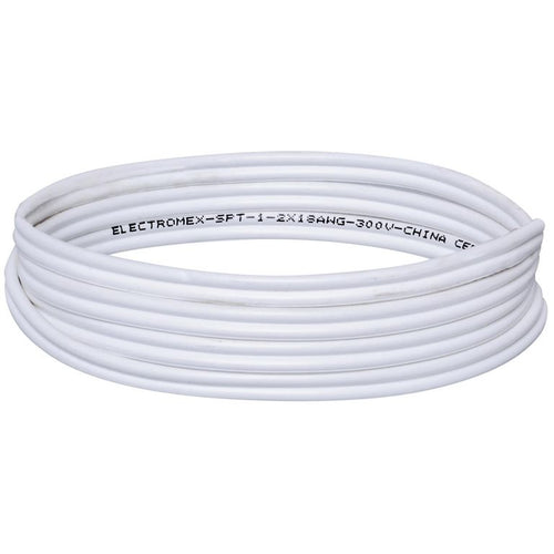 Cable SPT (Paralelo) 2x20AWG/0,5MM2 10 metro(s) Blanco