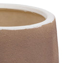 Macetero Ceuta De Ceramica 22X18 Cm Beige