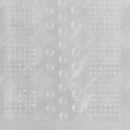 Piso de Ducha Antideslizante Masaje 38x76 cm PVC Transparente