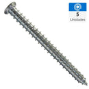 Tornillo Concreto Concreto 80 mm 7.5 mm 5 unidad(es)