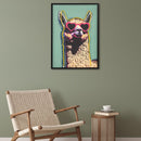 Cuadro Decorativo Neon Llama 40X55 Cm