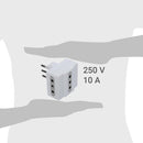 Enchufe Triple Estandar Blanco