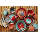 Juego de Loza 30 Piezas Ceramica Solido Turquesa