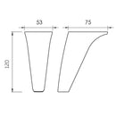 Pata Abs Sabel 120Mm Gris