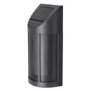 Aplique Solar Led Exterior Flama Negro
