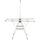 Tendedero de Ropa con Colgador Vertical Plegable Acero inoxidable 156x61x200 cm Cromo