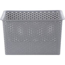 Canasto Ratan 35x24x47 cm 35 l Gris