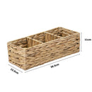 Canasta 3 Divisiones 15x11x36.5 cm 6 l Natural