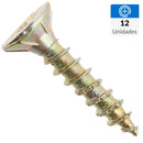 Tornillo Tirafondo Madera 4 Pulg 8 Mm 12 Unidad(Es)