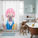 Cortina Bano Tela Pug 178x180 cm