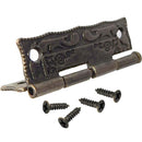 Bisagra decorativa recta 22 x 36 mm bronce antiguo 2 unid