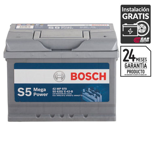 Bateria de Auto 62 Ah Positivo Derecho 560 CCA