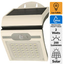 Aplique Solar Con Sensor Trio 2 W Ip 44 200 Lm Luz Calida
