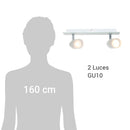Barra Led Cebra 2 Luces 1 Metal