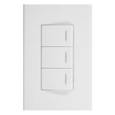 Interruptor triple 9/32 10 A Clio Blanco