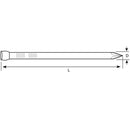 Clavo Punta Templada 1.2X1/2 Pulg Zincado Brillante 10Unid