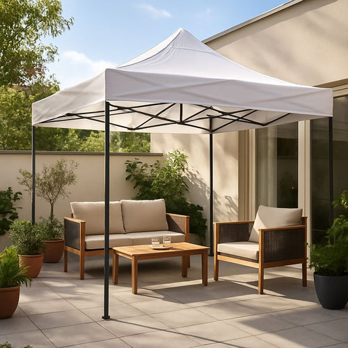 Toldo Plegable 3X3 Metros Blanco
