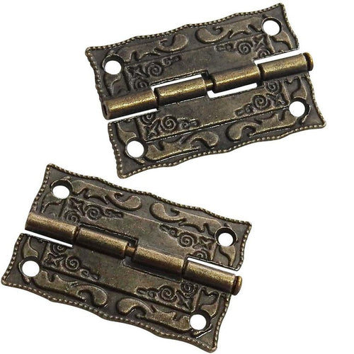 Bisagra decorativa recta 22 x 36 mm bronce antiguo 2 unid
