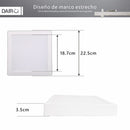 Panel Led Sobrepuesto Cuadrado Blanco 18W Luz Calida