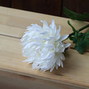 Vara Flor Artificial Crisantemos 55 cm Crema