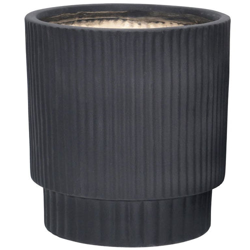 Macetero Vitoria De Ceramica 17X19 Cm Negro