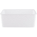 Canasto Ratan 30x13.5x35.5 cm 14 l Blanco