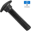Perno Coche 1/4 Pulg X 1 1/2 Pulg Pavonado 4 Unidades