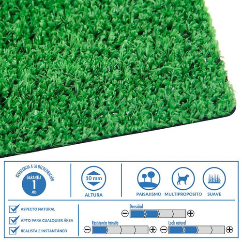 Pasto Sintetico 10 mm 2x5 metros