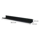 Repisa Spezia Acero 1 Nivel(Es) 59.2X4.5X9.5 Cm Negro