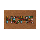 Limpiapies Home Flor 45X75 Cm Coco Multicolor
