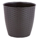 Macetero Redondo De Plastico 25X24 Cm Marron