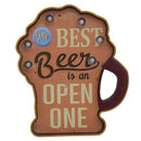 Letrero Led Cerveza Beige 29x5 cm