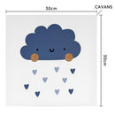Cuadro Nube 30x30 cm
