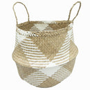 Canasto Decorativo Hierba Marina 43X30 Cm Boho Chic Hogar
