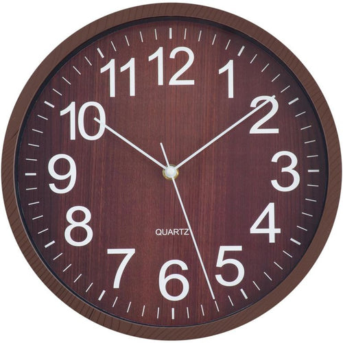 Reloj wooden 29x29cm oscuro