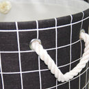 Canasto para Ropa Checker 35x40x35 cm 32 l Negro