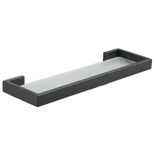Repisa vidrio negro mate