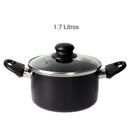 Olla de Aluminio 16 cm 1,7 Lts Negro