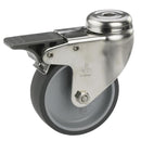 Rueda giratoria con freno tope 40kg