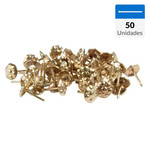 Clavo tapicero 11 mm 50 unidades bronce