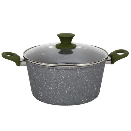 Olla de Aluminio 24 cm 3 l Gris Marble