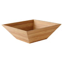 Panera Bambu Cuadrada 28x5 cm Cafe