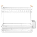 Secaplatos 2 niveles blanco 42x26x34,2 cm