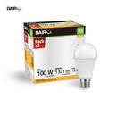 Pack 2 Ampolletas Led 100 W E27 1521 Lm Luz Calida